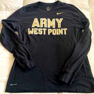 Nike Dri-Fit Men’s West Point Army Long Sleeve Tee Sz Large L